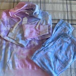 Women's Tie-Dye Hoodie and Joggers Set